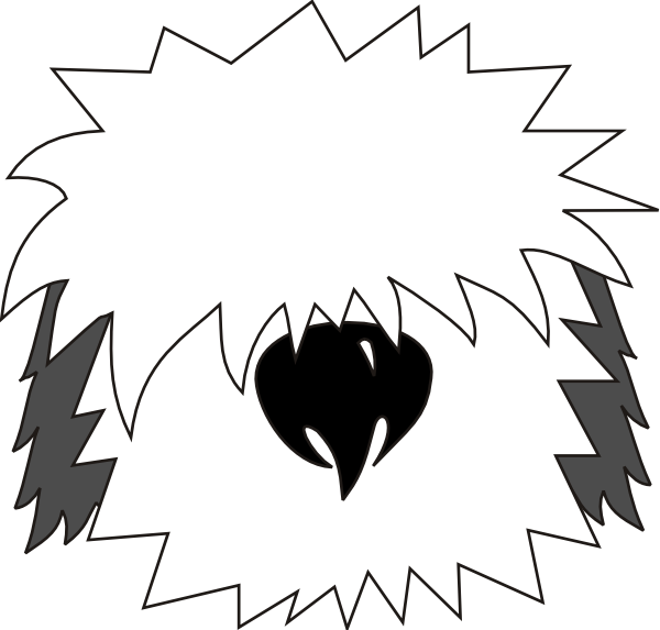 Awesome Shaggy Dog Clipart - Bobtail Clipart (600x573)