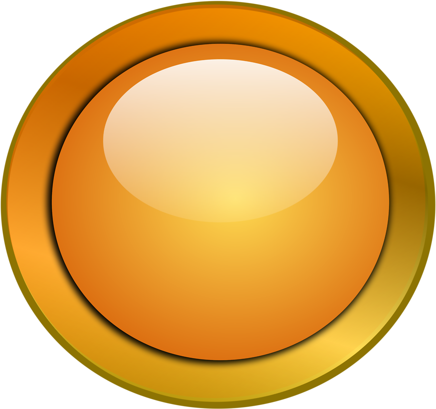 Illustration Of A Blank Glossy Round Button - Clipart Round (958x899)