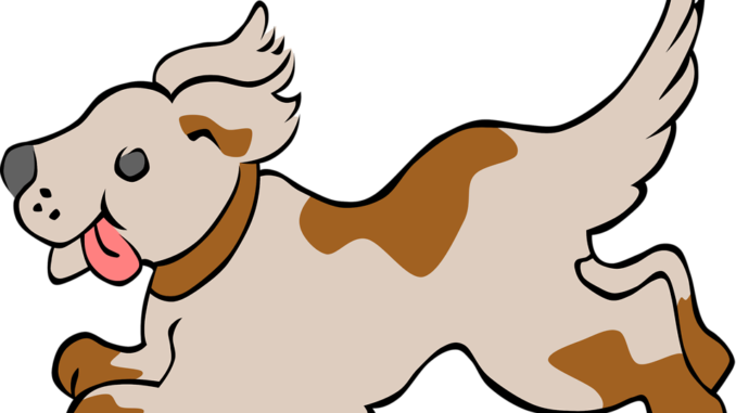 Dog Cliparts - Running Puppy Shower Curtain (678x381)