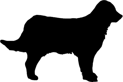 Afrozenheart 53 24 Dog Dilhouette By Clipartcotttage - Golden Retriever Dog Silhouette (500x332)