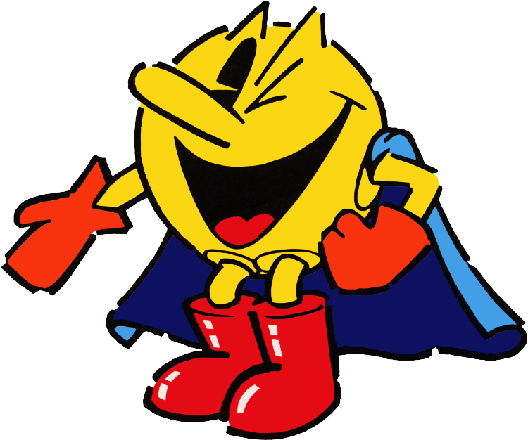 Super Pac-man Artwork 1 By Ringostarr39 - Pacman With A Cape (763x641)