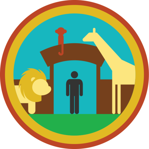 Zoo Badge Love Zoos, But They Have To Be Good And Conservation - University Of North Alabama (500x500)