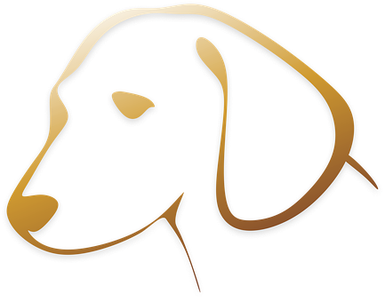 Dog Animal Logo Dog Head Animals Sad Dog D - Dog Line Art Face (433x340)