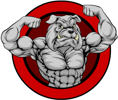 Bulldog Clipart Sticker - Bulldog (408x408)