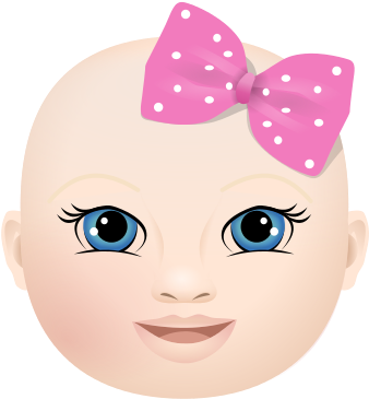 Free Baby Girl Face Clip Art Qmbbj4 Clipart - Clip Art (385x402)