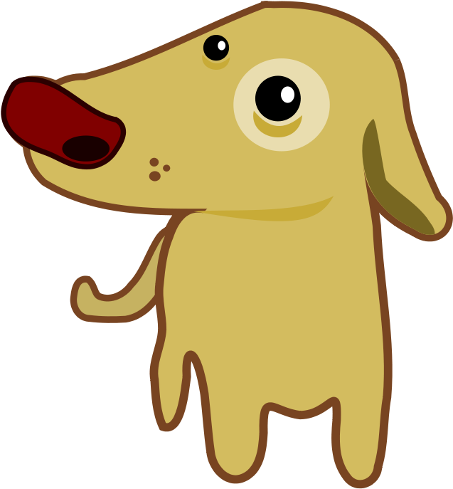 Clip Art Tags - Cartoon Dog Shower Curtain (742x800)