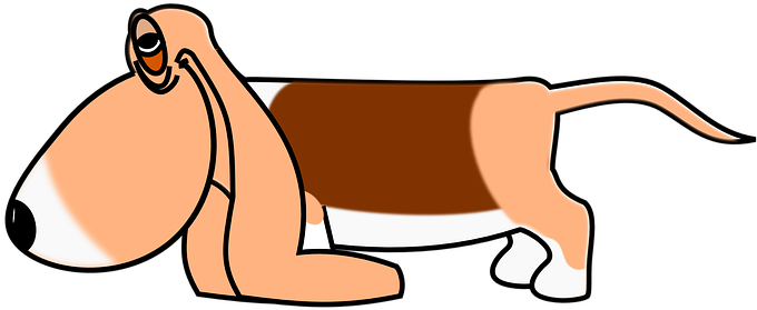 Sausage Dog Dachshund Basset Dog Sleepy Da - Clipart Hound Basset (680x340)