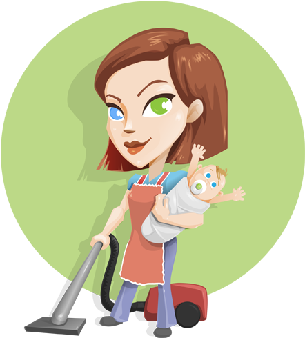 Super House Wife Cartoon (512x512)