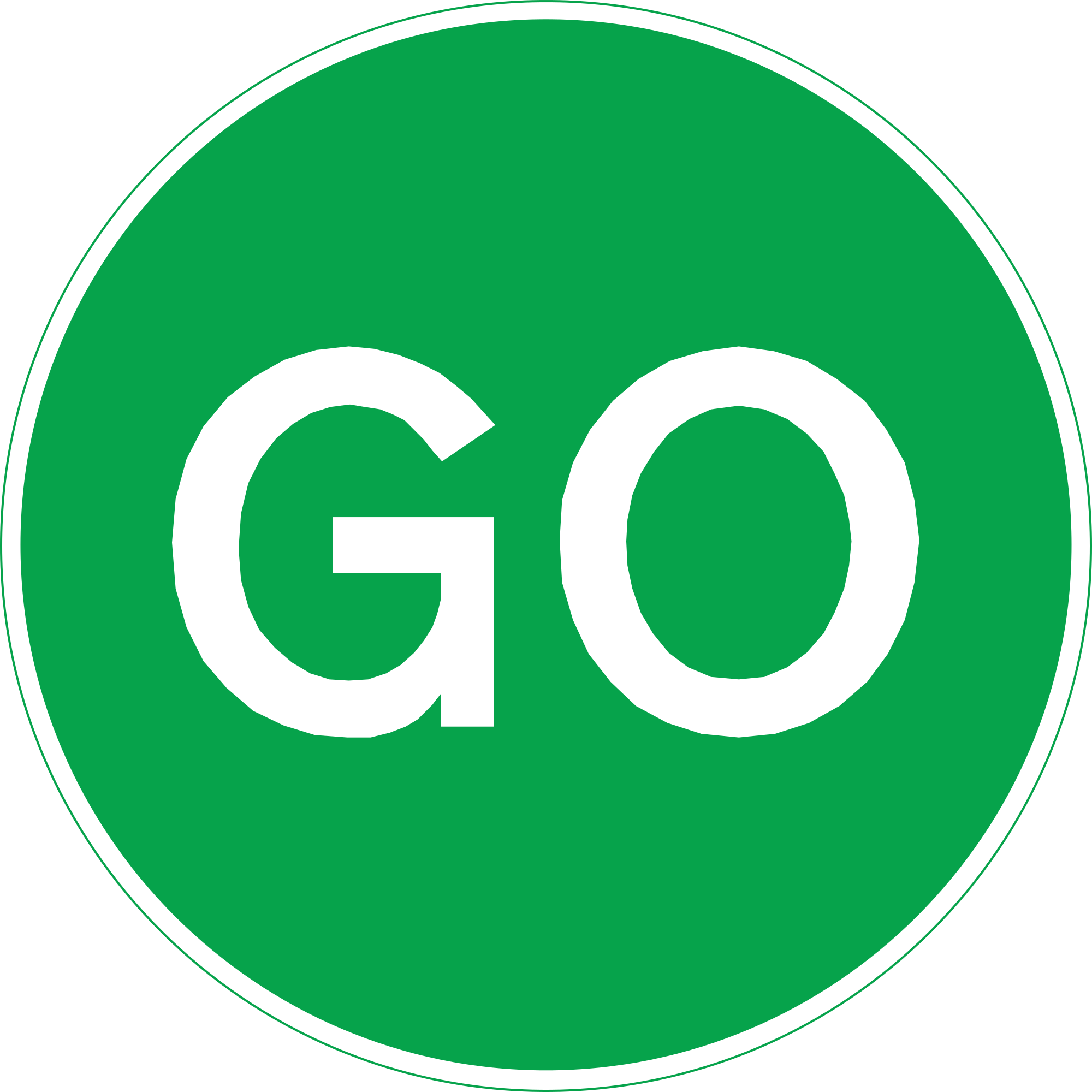 Open - Go Road Sign Png (2000x2000)