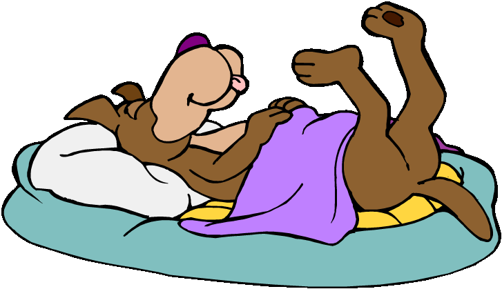Many Paws Kennel - Dog Sleeping Clipart (750x443)