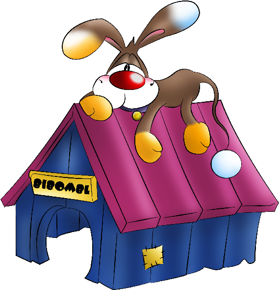 Puppy Dog On Kennel - Dog (600x600)