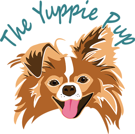 The Yuppie Pup, Wasilla Ak - Happy Day Mustard Yellow Round Luggage Id Tag Card (445x443)