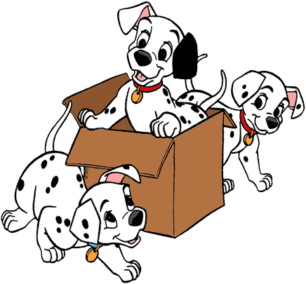 Clipart Of Puppy, Dalmatian And Dalmatian Dog - Dalmatian (436x405)