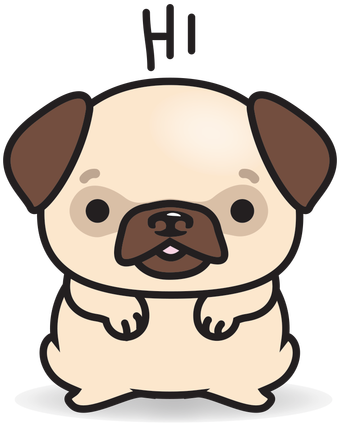 Pug1 340×427 Pixels - Pugs Clipart (340x427)