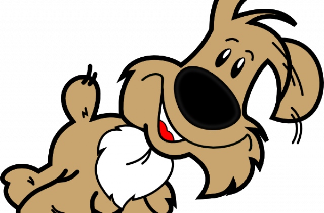 Cute Dog Pictures Clip Art - Cartoon Dog Embroidery Design (640x420)