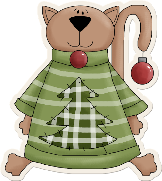 Scrap Navidad Santa Claus - Christmas Cat Round Car Magnet (516x576)