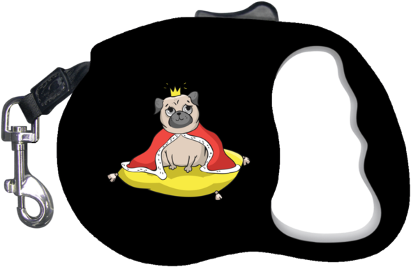 King Pug Retractable Dog Leash - Leash (600x600)