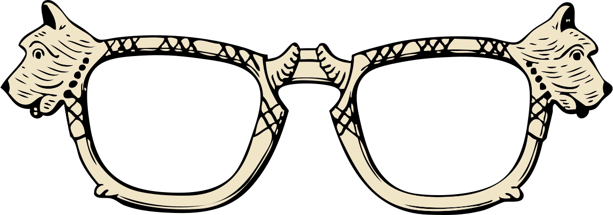 Scottie Dog Glasses Clipart By Johnny Automatic - Clip Art Glasses Download (1200x422)