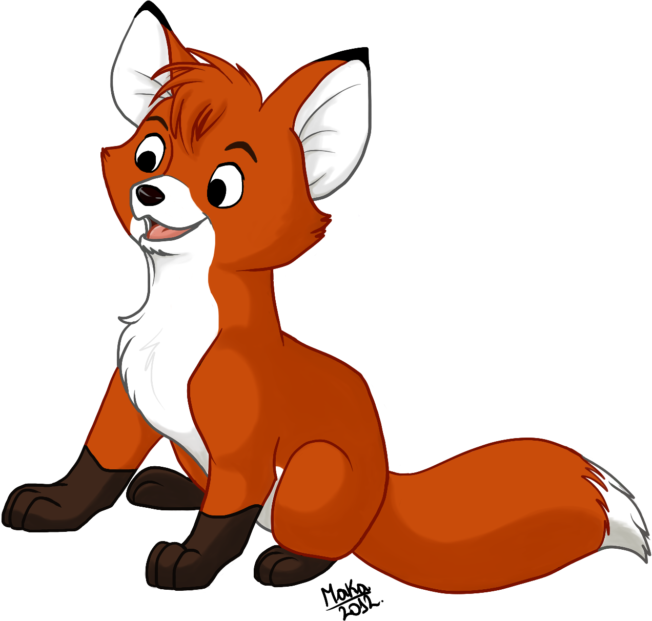 Red Fox Clipart Fox And The Hound - Zorro Y Sabueso Dibujo (1338x1266)