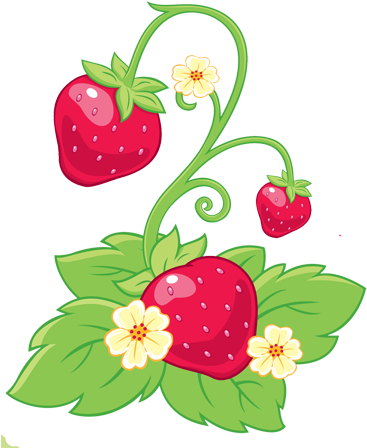 Tubes Strawberry Shortcake - Strawberry Shortcake Flower Png (396x467)