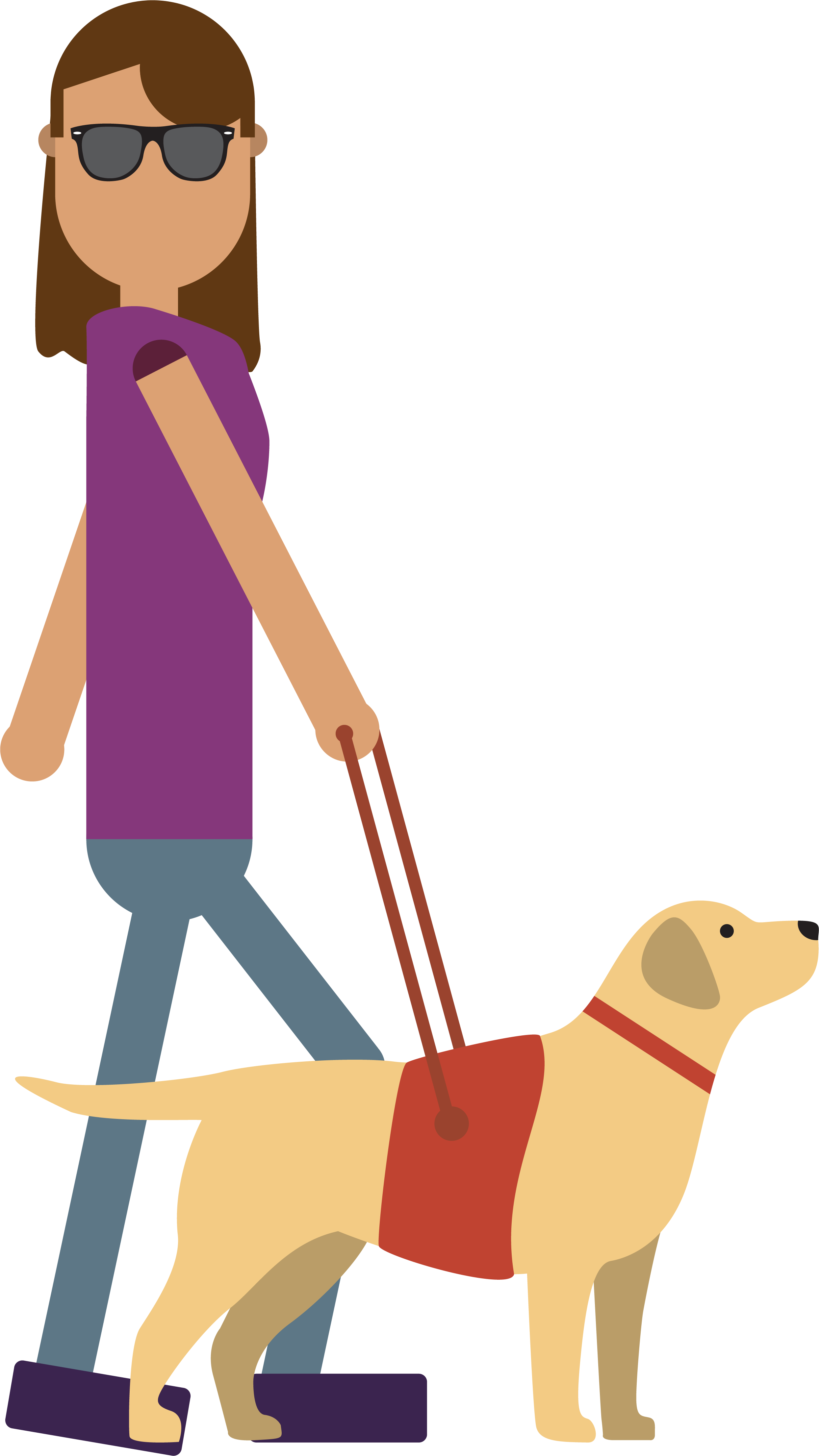 Blind Woman Illustration Graphic - Illustration (2489x4427)