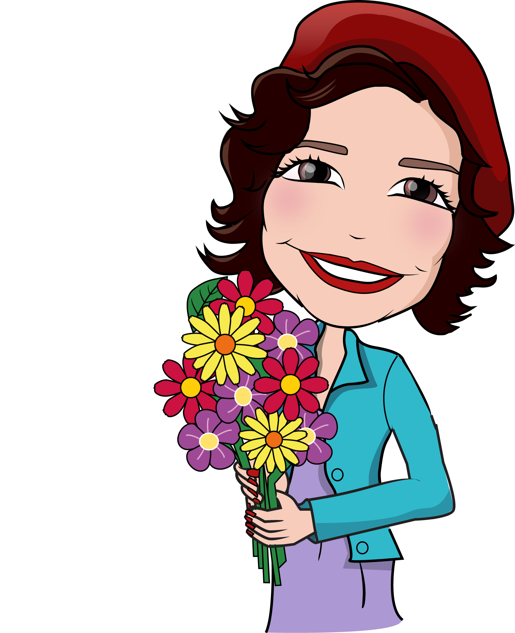 Soniachoquettecartoon Lynda - Flower (1667x2050)