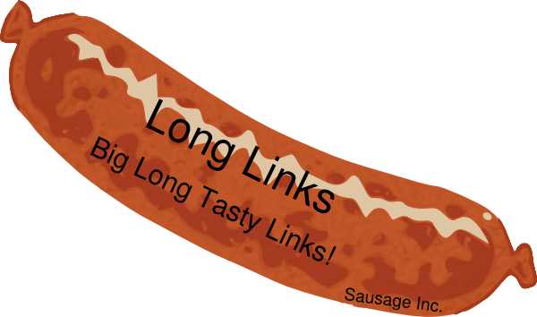 Sausage Clip Art At Clker - Sausage Link Clip Art (600x354)