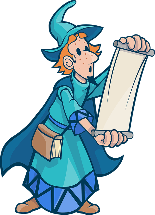 Sorceress Clipart Magic Man - Fantasy Funny Magician (920x1280)