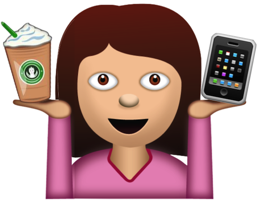 I'm A Basic Whatever Girl, Whatever - Netflix And Chill Emoji (521x405)