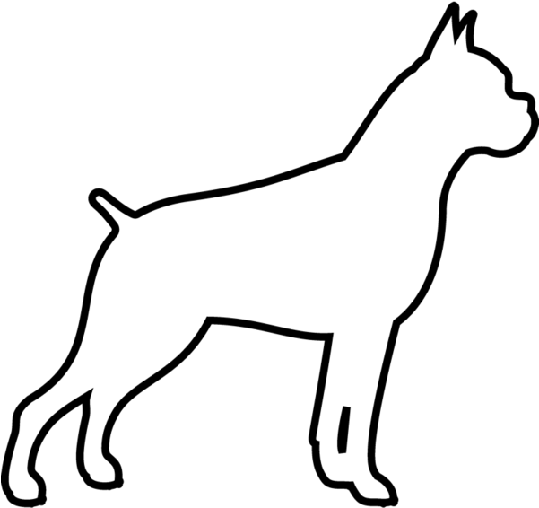 Boxer Rubber Stamp - Postage Stamp Design (600x600)