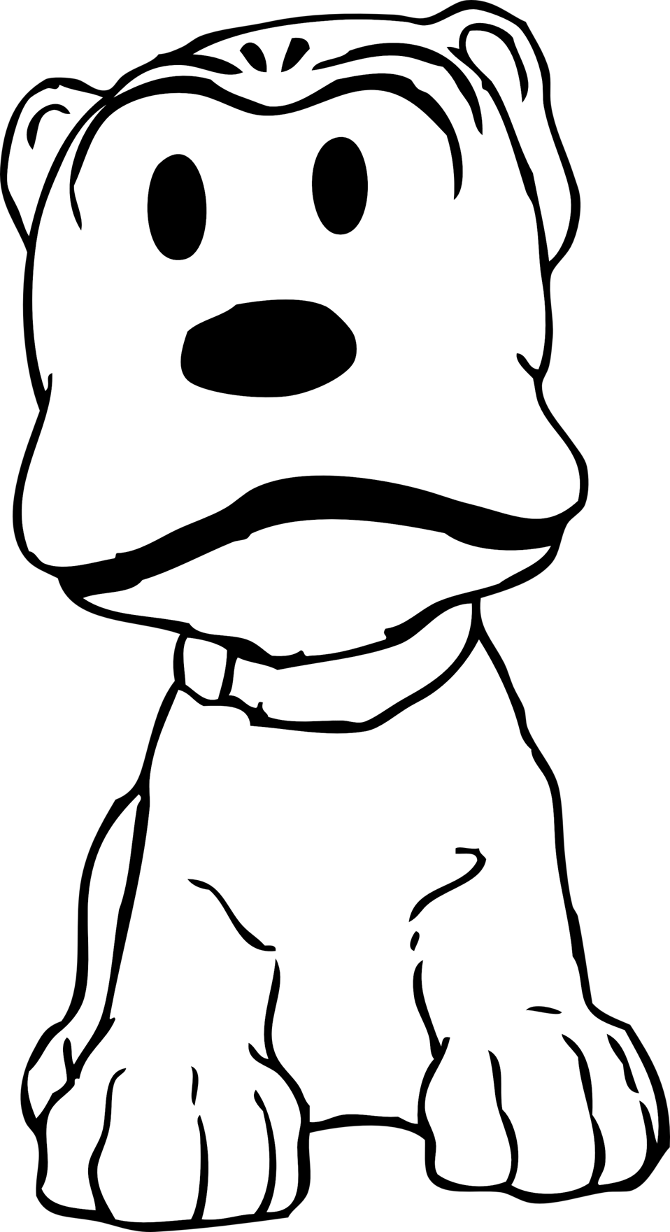 Illustration Of A Cartoon Puppy - Puppy (958x1761)