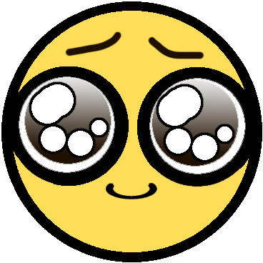 Puppy Dog Eyes Emoticon Clipart - Animated Big Puppy Dog Eyes (368x368)