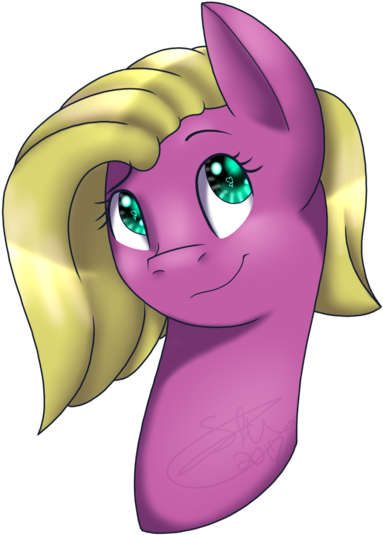Sketchthebluepegasus, Bust, Female, Mare, Oc, Oc - Cartoon (520x600)