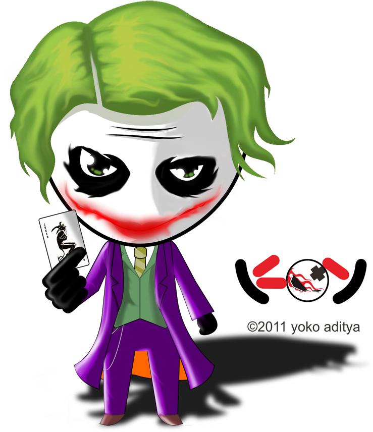 Cute Cartoon Batman And Joker Download - Joker Chibi (800x924)