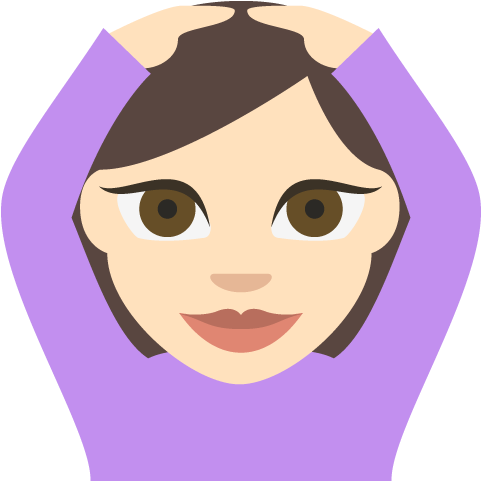 Face With Ok Gesture Light Skin Tone Emoji Emoticon - Emoji (512x512)