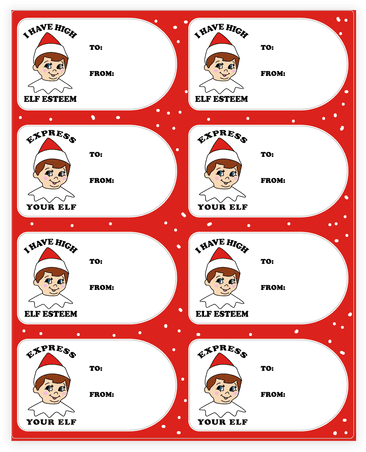 Express - Elf On The Shelf Gift Tags (484x484)