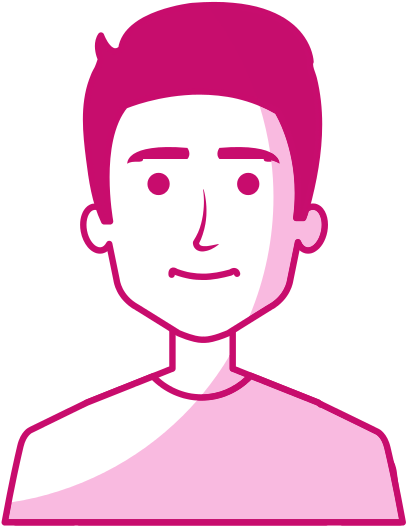 Young Man Avatar Character Shaded Vector Illustration - Young Man Avatar Character Shaded Vector Illustration (550x550)
