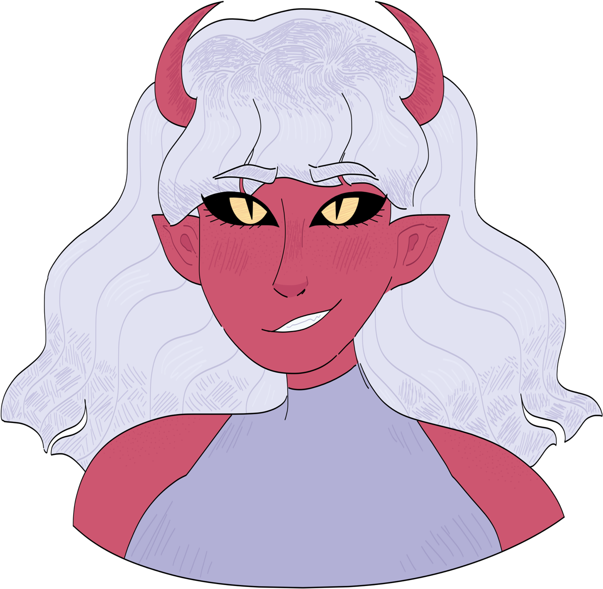 Sometimes You Just Really Need To Draw A Cute Demon - Drawing (1280x1280)