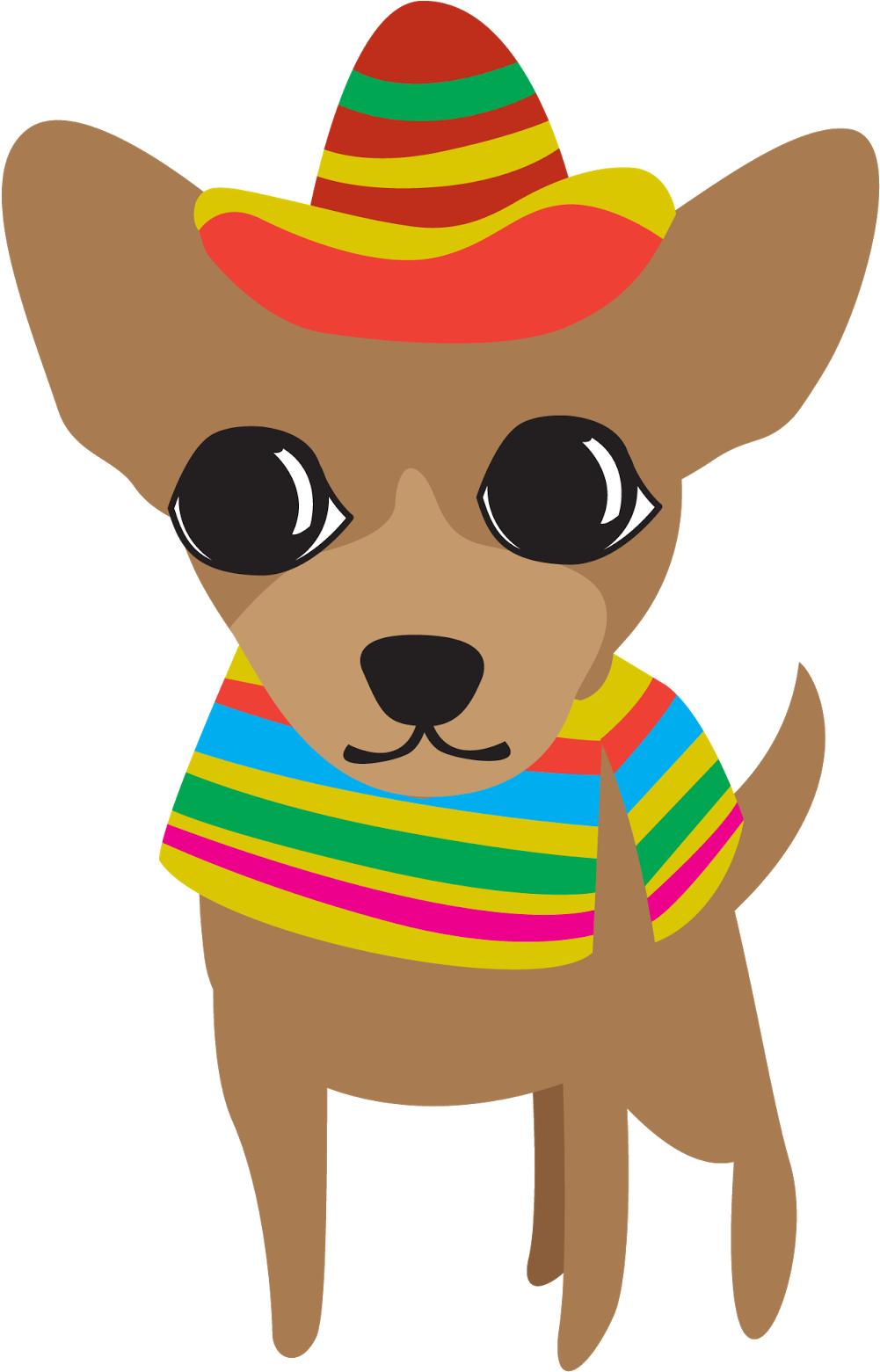 Chihuahua Clipart Mexican - Cinco De Mayo Clip Art Transparent (1062x1600)