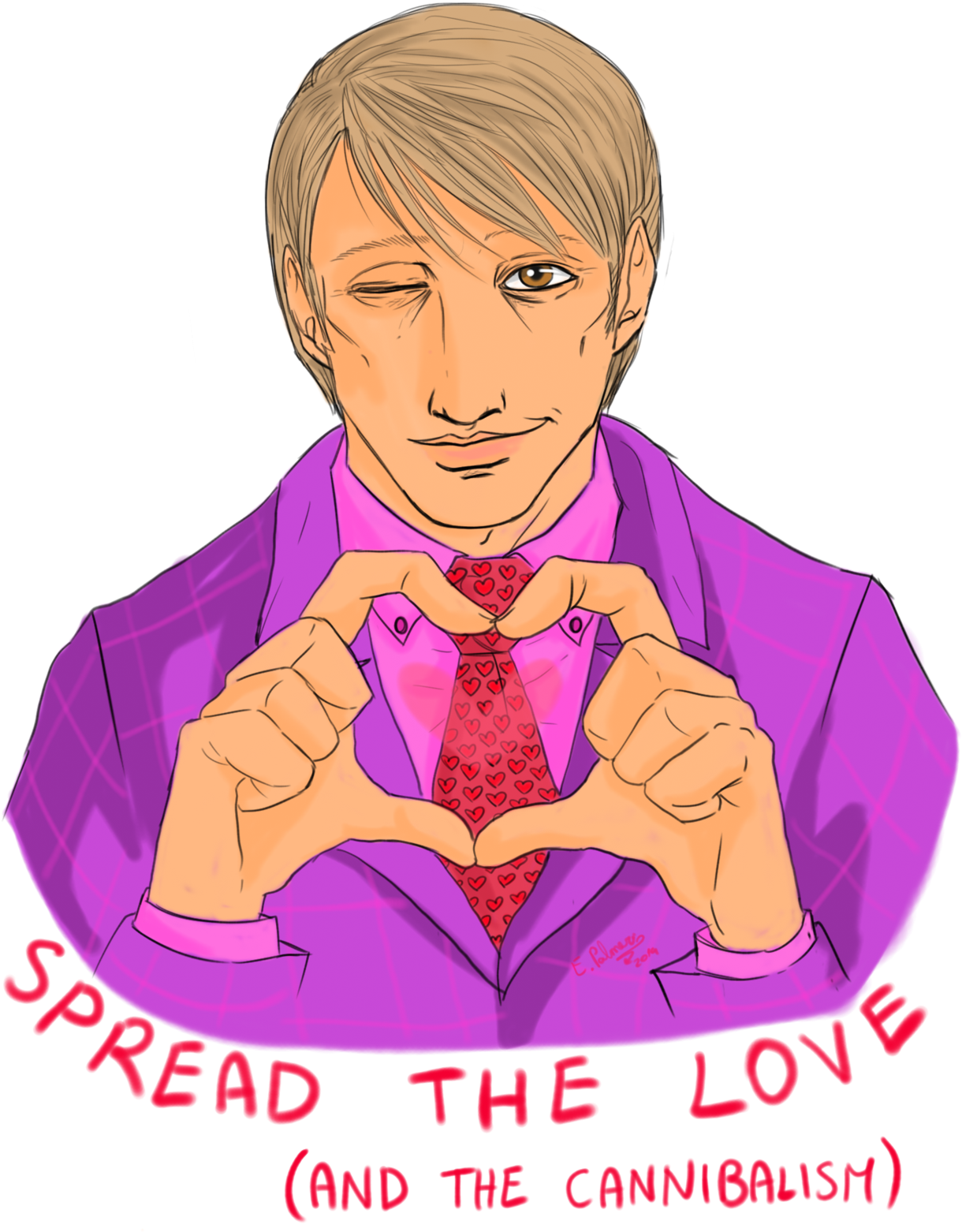Spread The Love - Cartoon (1280x1600)
