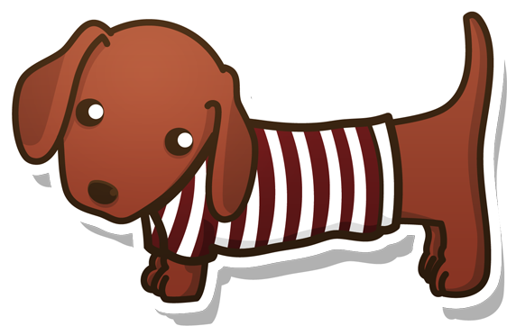 Oscar The Teckel - Teckel Kawaii (600x408)