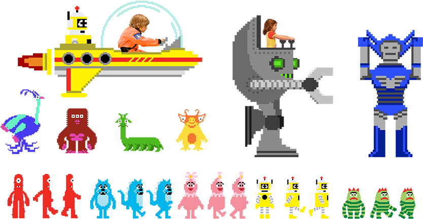 Character Art For “yo Gabba Gabba ” Nickelodeon, - Yo Gabba Gabba Art (843x480)