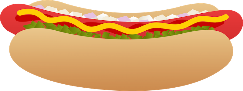 Hot Dog Png Image - Hot Dogs Clip Art (800x300)
