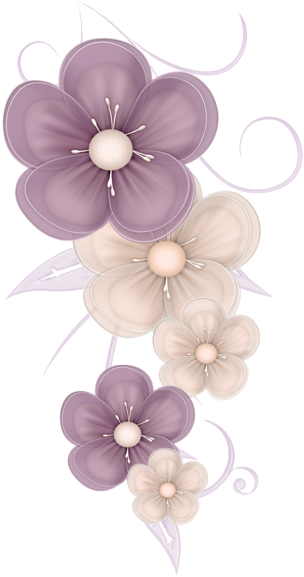 Cute Flowers Decor Png Clipart Picture - Cute Flowers Png (323x600)
