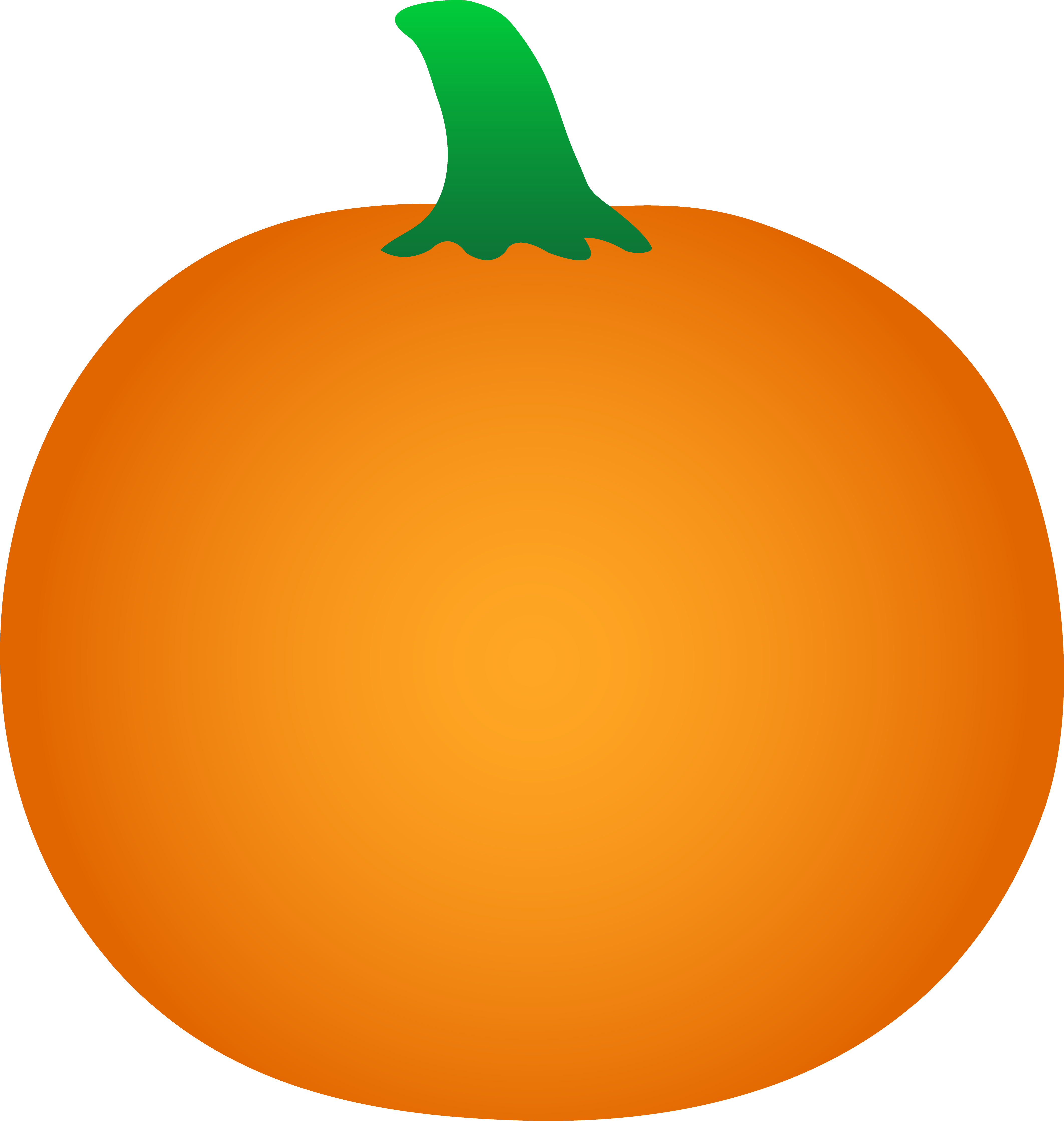Pumpkin Smiley Face Clip Art - Orange Pumpkin Template (4249x4477)