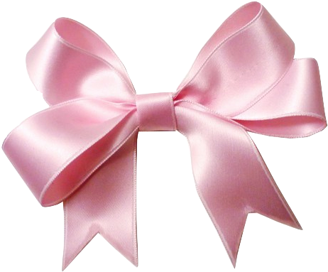 ✖ ✖ ✖️ - Pink Ribbon Bow Transparent (500x447)