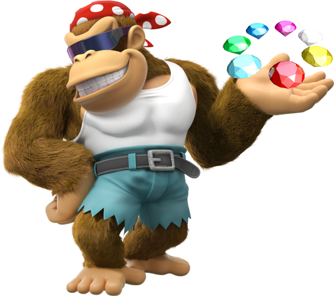 Let's Go Vileplume With Headphones On Twitter - Donkey Kong Tropical Freeze Funky Kong (675x599)