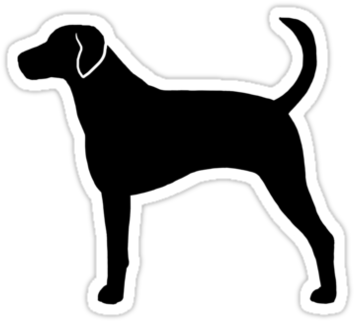 Dog - American Fox Hound Decal (375x360)