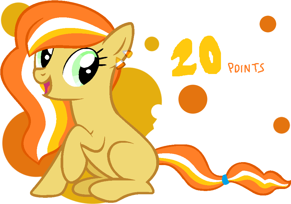 Candy Corn Pony Adoptable Closed By Bronybase - Cartoon (1012x712)