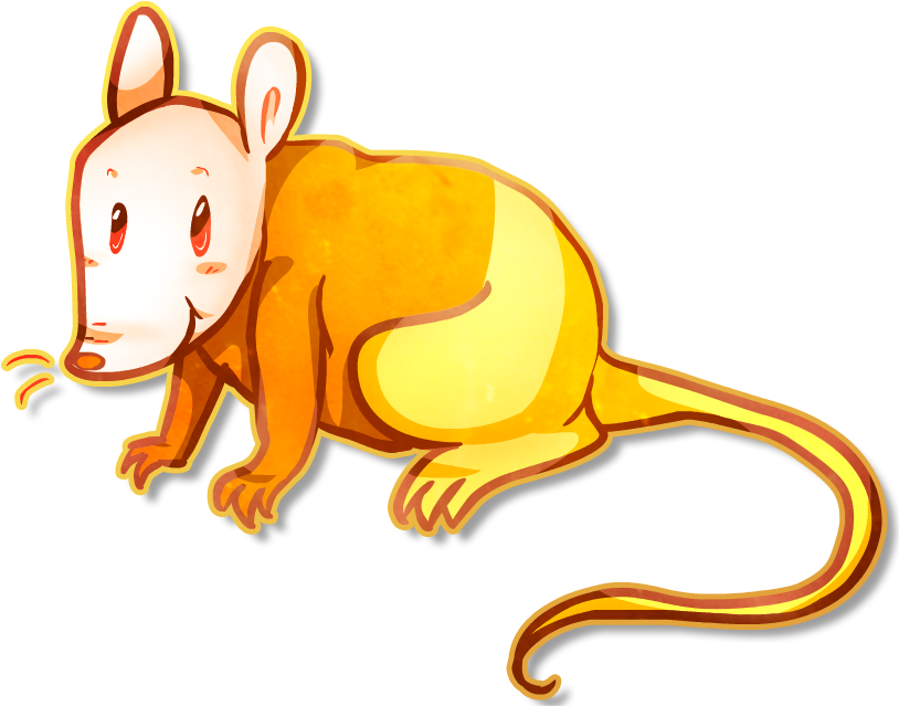 [at] Science / Candy Corn Rat By Pixie-fluff - Cartoon (823x643)